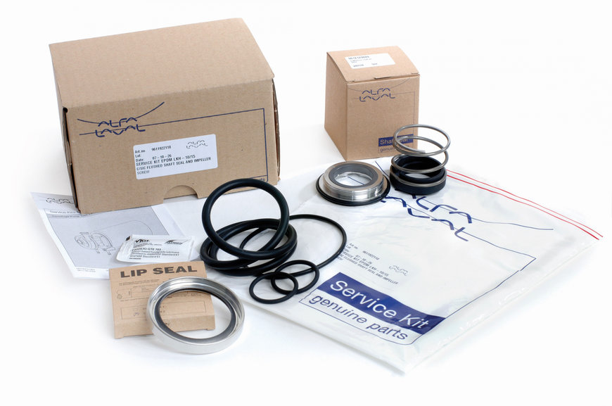 Kits d'entretien pour la manipulation des fluides hygiéniques contenant des pièces de rechange